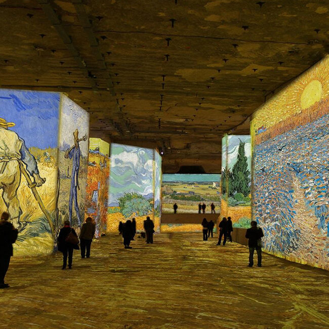 Die Lichtkarrieren bei Les Baux de Provence